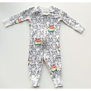 Hanna Andersson Night Night Sleeper Organic Very Bunny 3-6 Months